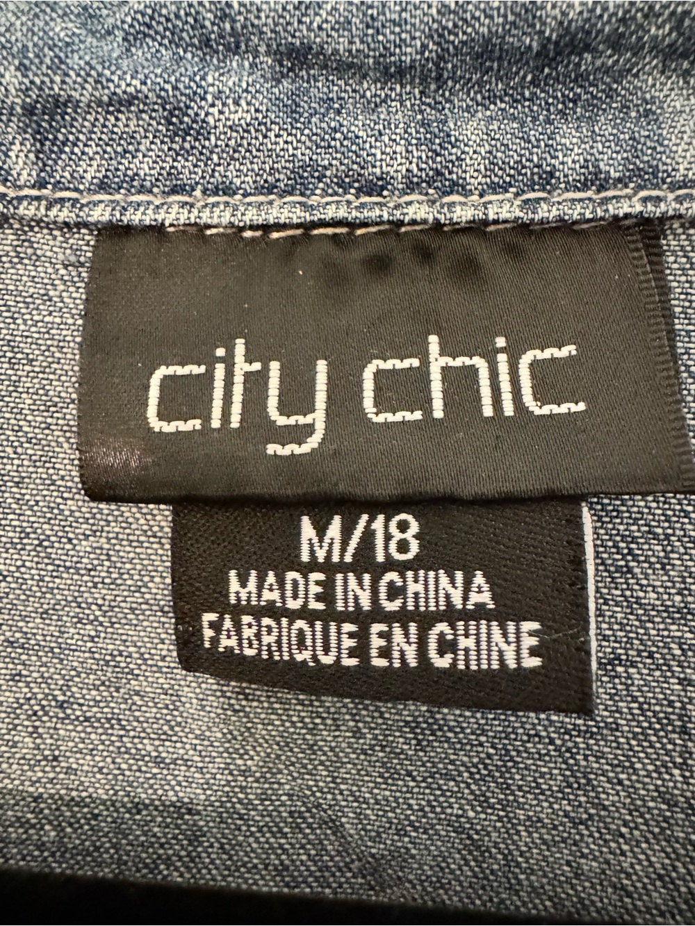 City Chic Light Blue Denim Dress - Picture 5 of 7